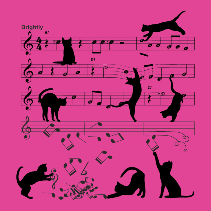 Cat Playing Clef Notes Piano Music Funny Musical C T-shirt | Artistshot