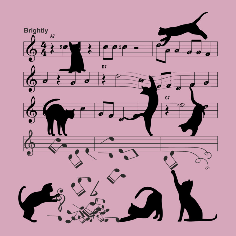 Cat Playing Clef Notes Piano Music Funny Musical C Classic T-shirt | Artistshot