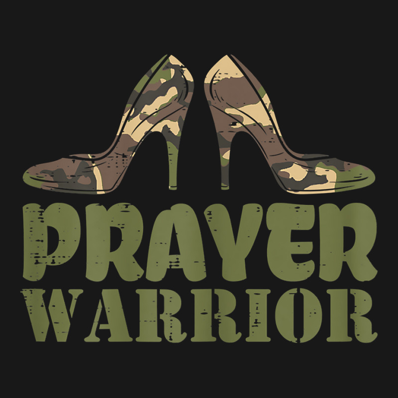 Womens Camo Heels Prayer Warrior Faith God Jesus C Flannel Shirt | Artistshot