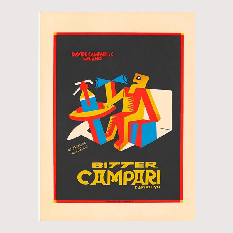 Bitter Campari By Fortunato Depero (1892 1960) Pocket T-Shirt by ronaldojon | Artistshot