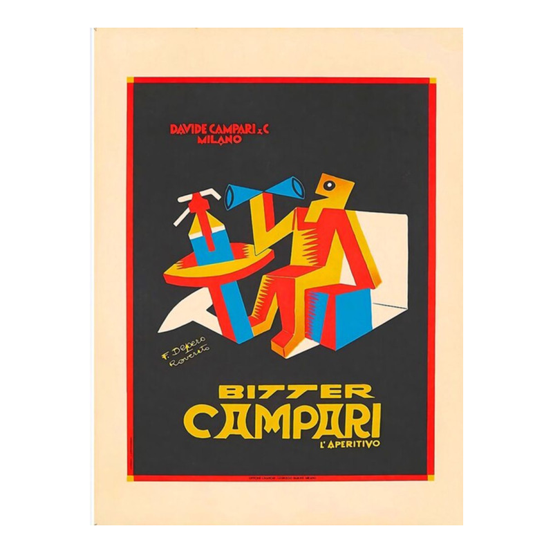 Bitter Campari By Fortunato Depero (1892 1960) Men's 3/4 Sleeve Pajama Set by ronaldojon | Artistshot