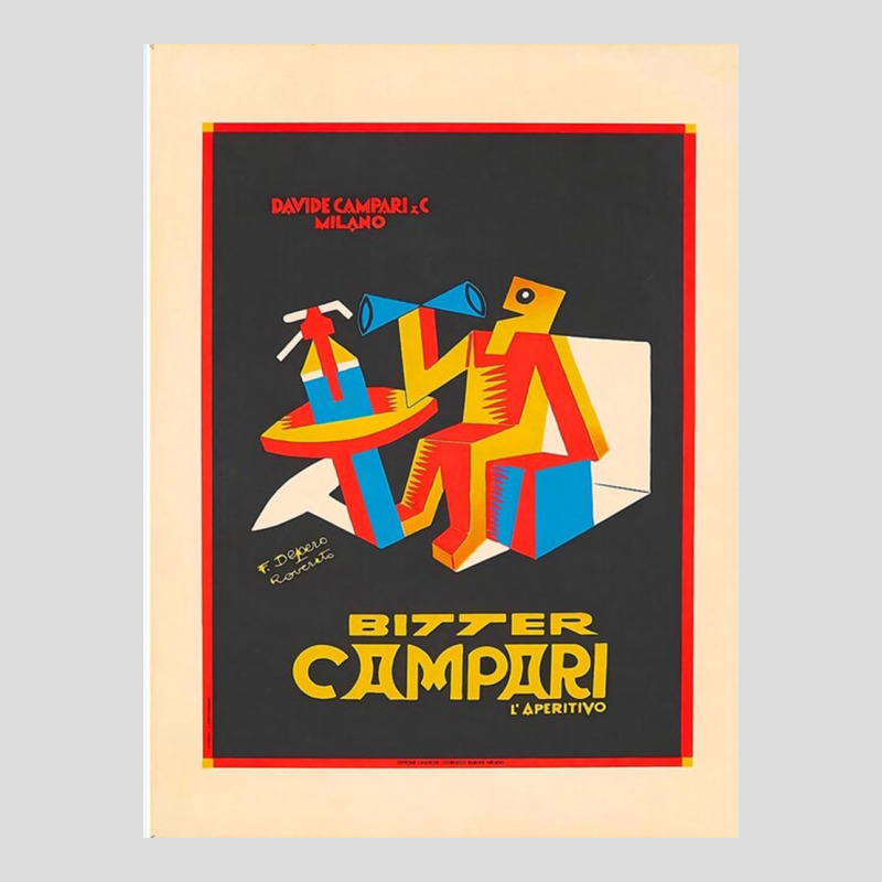 Bitter Campari By Fortunato Depero (1892 1960) Men's Polo Shirt by ronaldojon | Artistshot