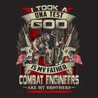 Combat Engineer T Shirt , I Took A Dna Test God Is Vintage Cap | Artistshot