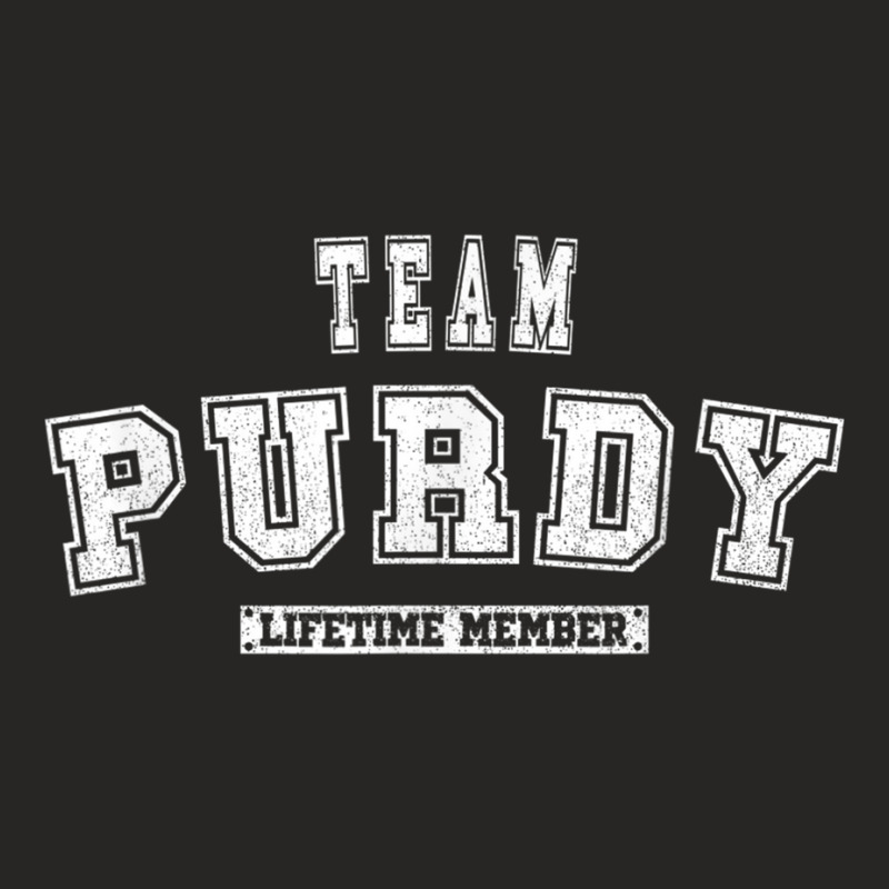 Team Purdy Lifetime Member Family Last Name T Shir Ladies Fitted T-Shirt by wafaha | Artistshot