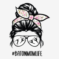 Baton Twirler Mom Life Messy Bun Hair Glasses Flow Adjustable Cap | Artistshot