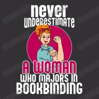 Never Underestimate Woman Bookbinding Vintage Short | Artistshot