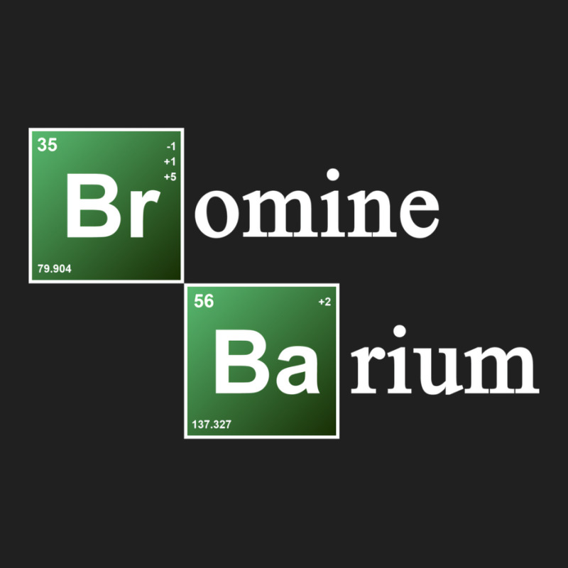 Bromine And Barium Periodic Table Chemistry Elemen Ladies Polo Shirt By
