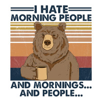 Camping I Hate Morning People And People And Morni Sticker | Artistshot