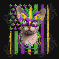 Sphynx Cat Mardi Gras Mask Kitten American Flag Baby Bibs | Artistshot