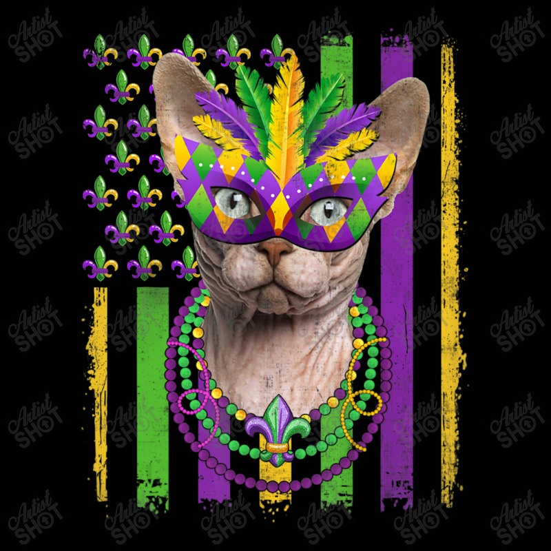 Sphynx Cat Mardi Gras Mask Kitten American Flag Toddler 3/4 Sleeve Tee | Artistshot