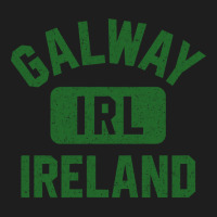 Galway Ireland Gym Style Grey With Distress Dark G Classic T-shirt | Artistshot