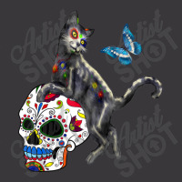 Day Of The Dead Cat Sugar Skull And Butterfly Ladies Curvy T-shirt | Artistshot