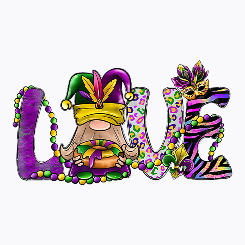 Gnome Love Mardi Gras King Cake Fat Tuesday New Or T-shirt | Artistshot