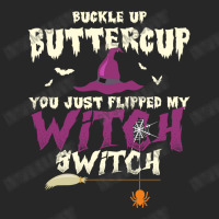 Buckle Up Buttercup You Just Flipped My Witch Switch Funny Halloween Q Men's T-shirt Pajama Set | Artistshot