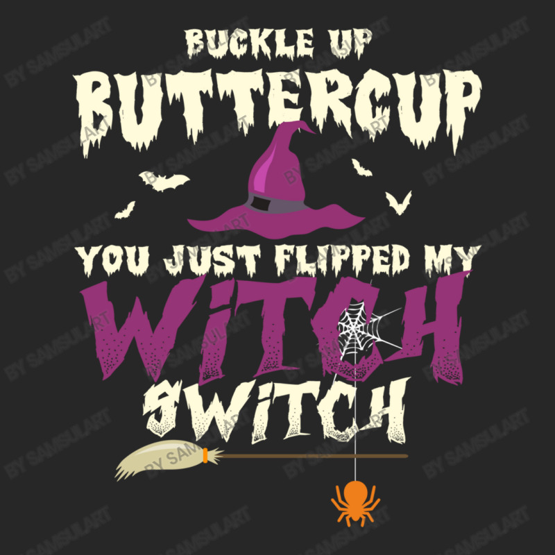 Buckle Up Buttercup You Just Flipped My Witch Switch Funny Halloween Q Men's T-shirt Pajama Set | Artistshot