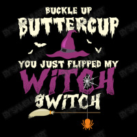 Buckle Up Buttercup You Just Flipped My Witch Switch Funny Halloween Q Men's 3/4 Sleeve Pajama Set | Artistshot