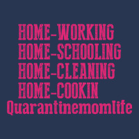 Home Working Homeschooling Home Cleaning Home Cookin Quarantine Mom Li Ladies Denim Jacket | Artistshot