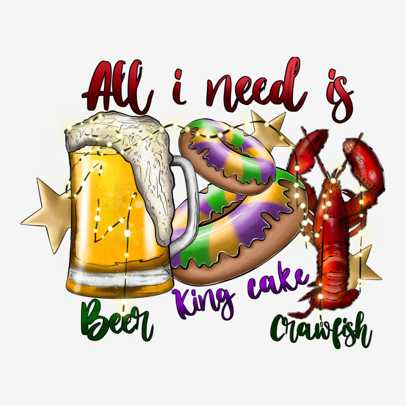 All I Need Is Beer King Cake Crawfish Adjustable Cap | Artistshot