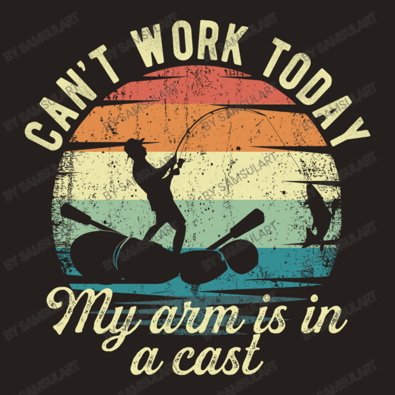 Cant Work Today My Arm Is In A Cast Funny Fishing Hunting Lover Gift V Tank Top | Artistshot