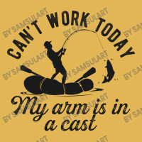 Can't Work Today My Arm Is In A Cast Funny Fishing Lover Gift Vintage Hoodie And Short Set | Artistshot