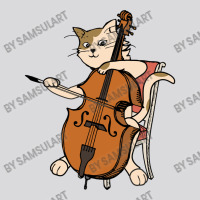 Cellist Cat Playing Cello Instrument Funny Gift For Violin Music Lover Women's Triblend Scoop T-shirt | Artistshot