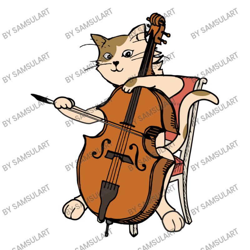 Cellist Cat Playing Cello Instrument Funny Gift For Violin Music Lover Crop Top by SamsulArt | Artistshot