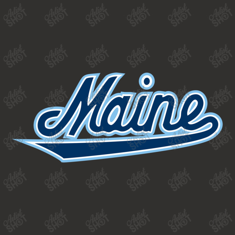 Maine, Black ,bears ,script, Champion Hoodie by viscaro | Artistshot