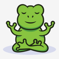 Hot Trend Cute Frog Sitting In Yoga Position Baby Beanies | Artistshot