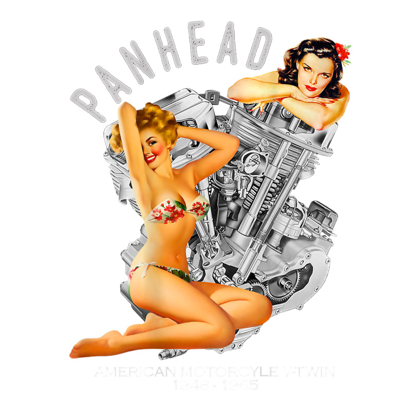 Hd Panhead Retro Pinup V Twin Engine Motorcycle 19 Baby Tee | Artistshot