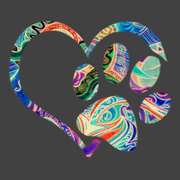 Pawprint Tie Dye Rainbow Inspired Dog Paw Print Gi Vintage T-shirt | Artistshot