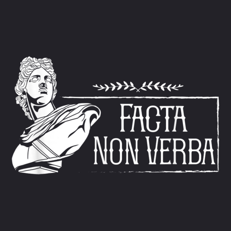 Latin Saying   Facta Non Verba T Shirt Unisex Sherpa-Lined Denim Jacket by mheny | Artistshot