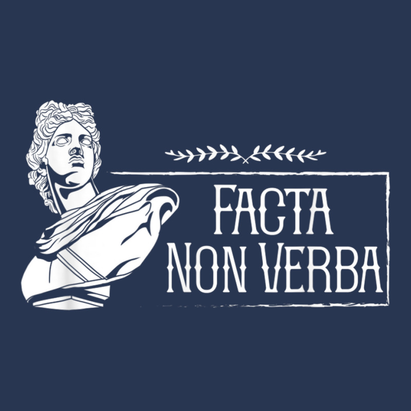 Latin Saying   Facta Non Verba T Shirt Men Denim Jacket by mheny | Artistshot