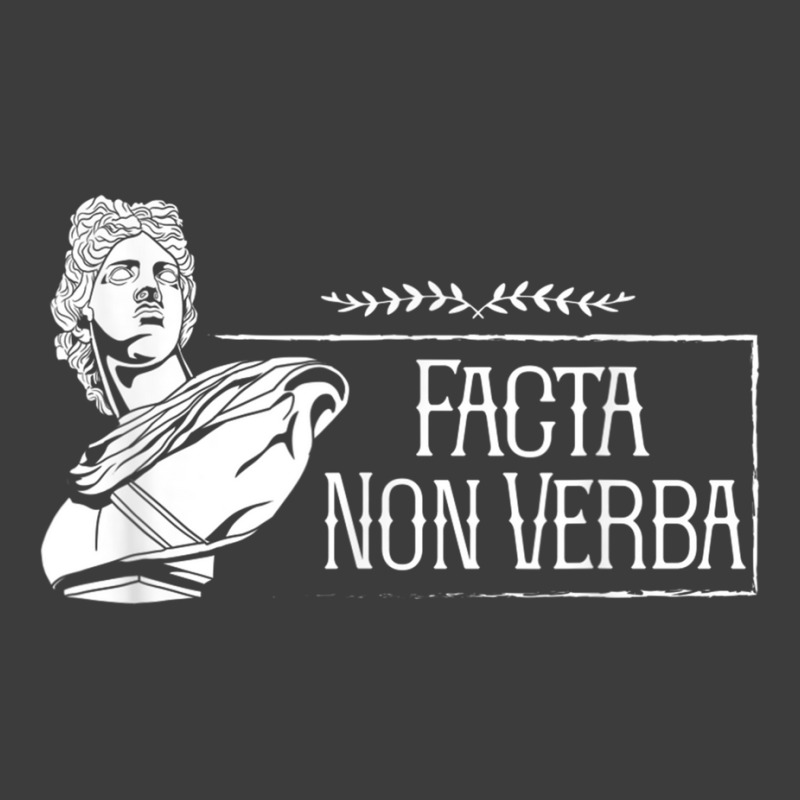 Latin Saying   Facta Non Verba T Shirt Men's Polo Shirt by mheny | Artistshot