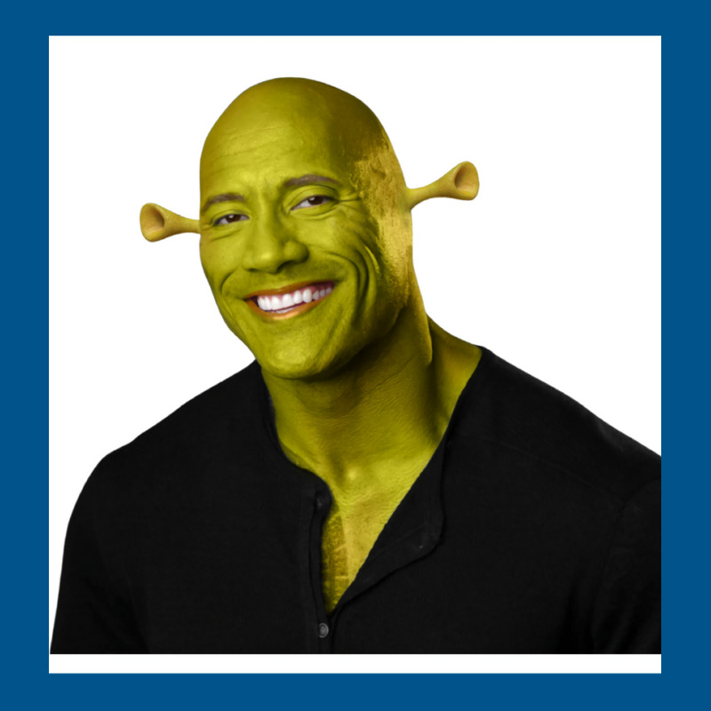 Shrek   Dwayne The Rock Johnson   Work Of Art Classic T-shirt by vernonfullamx | Artistshot