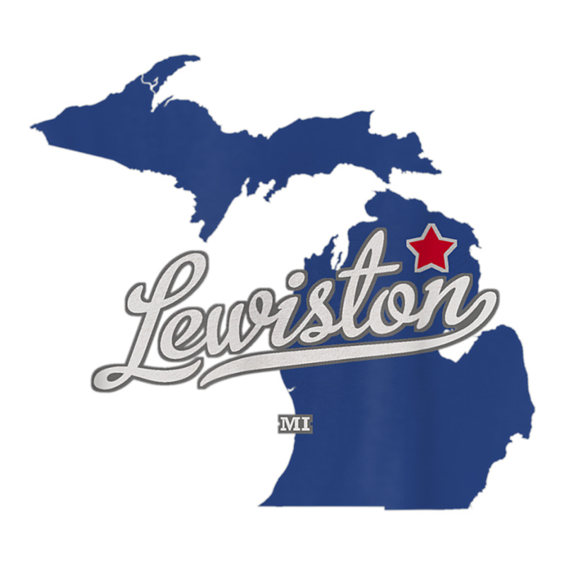 Lewiston Michigan Mi Map T Shirt Stainless Steel Water Bottle | Artistshot