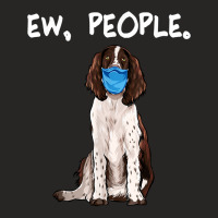 English Springer Spaniel Ew People Dog Wearing Fac Ladies Fitted T-shirt | Artistshot