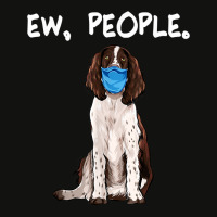 English Springer Spaniel Ew People Dog Wearing Fac Scorecard Crop Tee | Artistshot