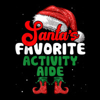 Funny Santa's Favorite Activity Aide Christmas T S Adjustable Cap | Artistshot