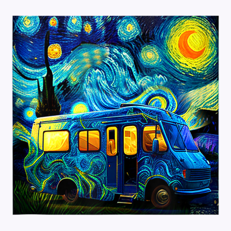 Caravan Camping Rv Trailer Van Starry Night Van Go Tank Top by wafaha | Artistshot