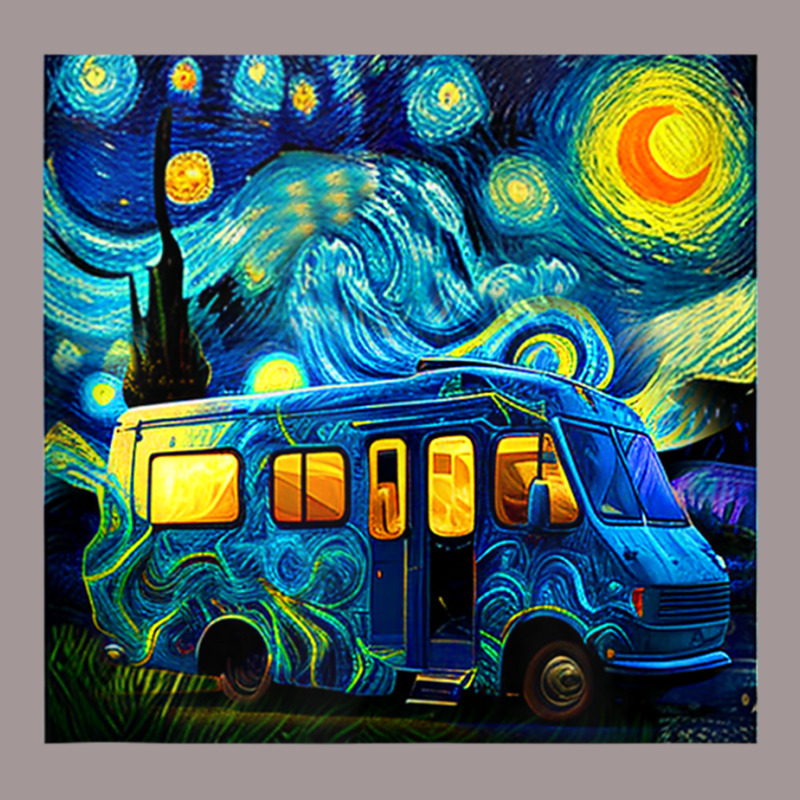 Caravan Camping Rv Trailer Van Starry Night Van Go Vintage Hoodie by wafaha | Artistshot