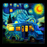 Caravan Camping Rv Trailer Van Starry Night Van Go Legging | Artistshot