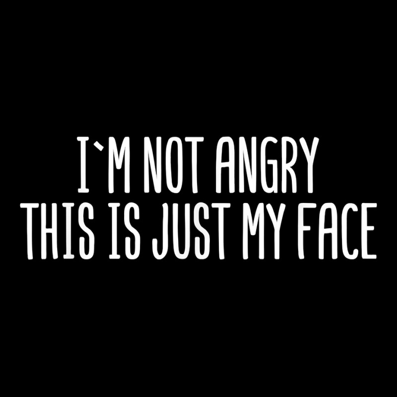 I'm Not Angry This Is Just My Face Sarcastic Funny Cropped Hoodie by validokel | Artistshot