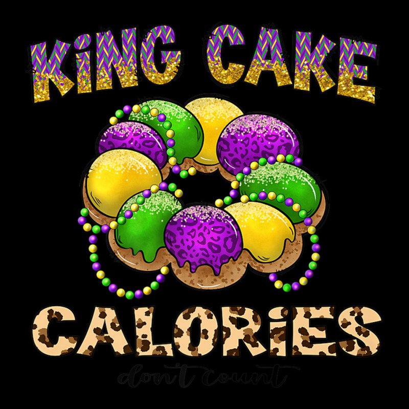 Funny Mardi Gras King Cake Calories Don't Count Pr Men's Long Sleeve Pajama Set | Artistshot