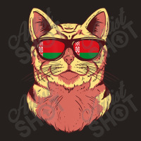 Belarus Flag Belarusian Cat Sunglasses Cat Lover Tank Top | Artistshot