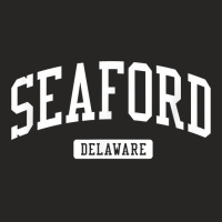 Seaford Delaware De Vintage Athletic Sports Design Ladies Fitted T-shirt | Artistshot