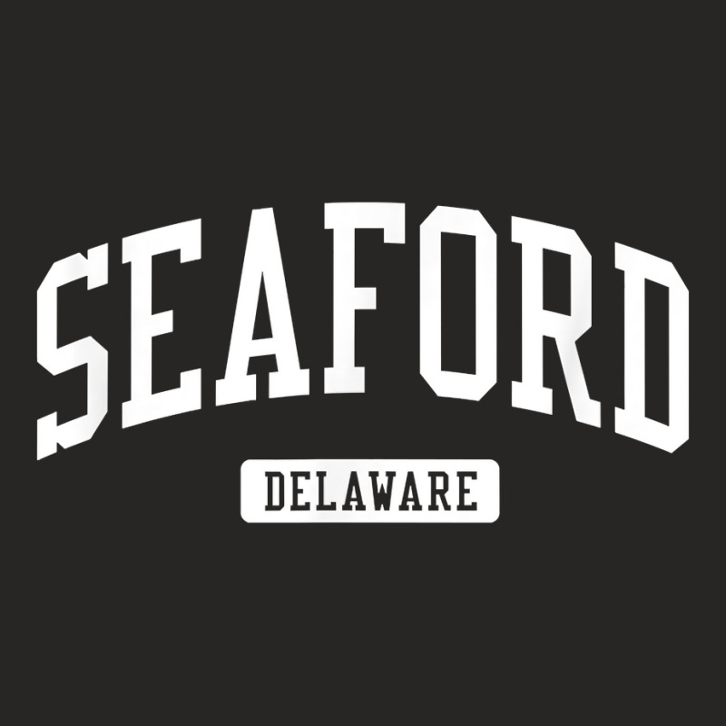 Seaford Delaware De Vintage Athletic Sports Design Ladies Fitted T-Shirt by kulowbu | Artistshot