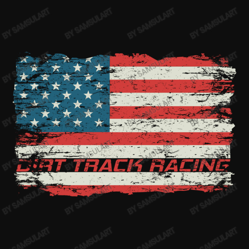 Dirt Track Racing American Flag Extreme Lover Crop Top by SamsulArt | Artistshot