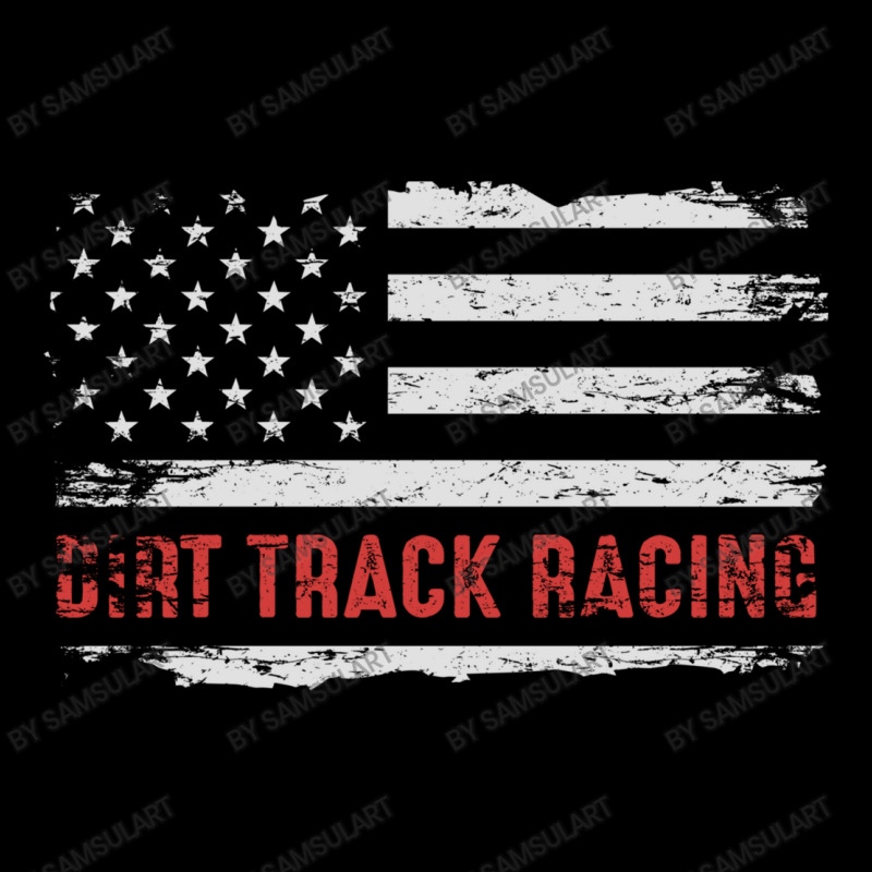 Dirt Track Racing Cool American Flag Design In Gray Women's V-Neck T-Shirt by SamsulArt | Artistshot