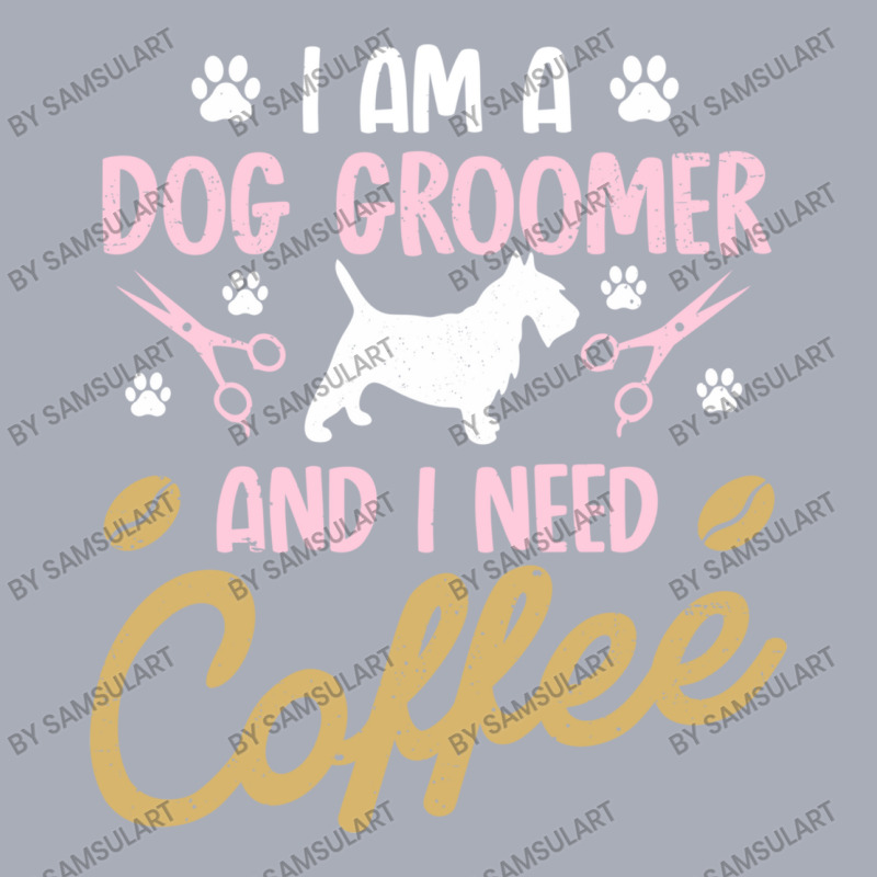 Dog Groomer I Need Coffee Dogs Grooming Pet Stylist Funny Gift Cute Ar Tank Dress by SamsulArt | Artistshot