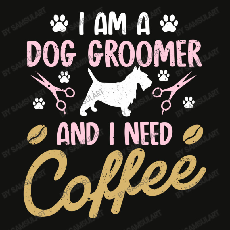 Dog Groomer I Need Coffee Dogs Grooming Pet Stylist Funny Gift Cute Ar Scorecard Crop Tee by SamsulArt | Artistshot